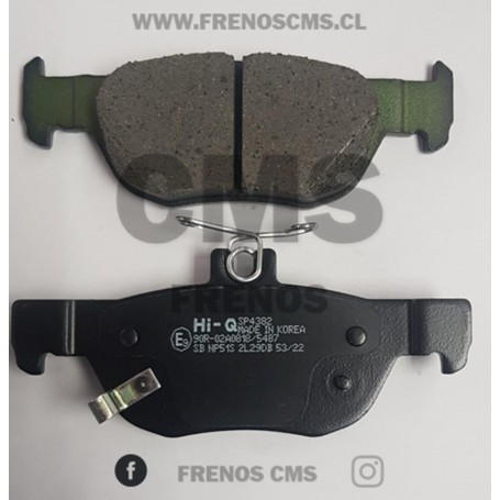 PASTILLAS DE FRENOS TRASERAS MAZDA 3 CILINDRADA 2.5